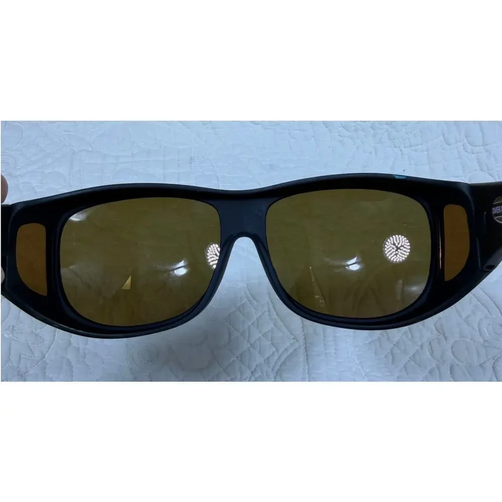 Cocoons Women's Gray Polarized Fitover Sunglasses Matte Finish Eyewear with Case